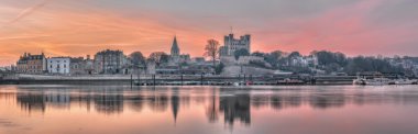 Dawn over historical Rochester clipart