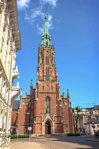 St. Gertrude oude kerk, Riga — Stockfoto