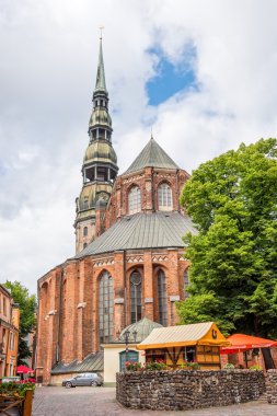 St Peters Church in Riga, Latvia clipart