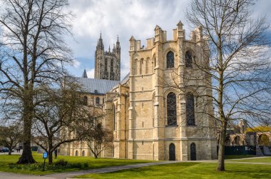 Eastern part of Canterbury Cathedral in England clipart