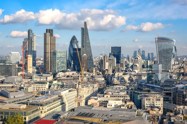 Panoramablick auf london von der st paul kathedrale — Stockfoto