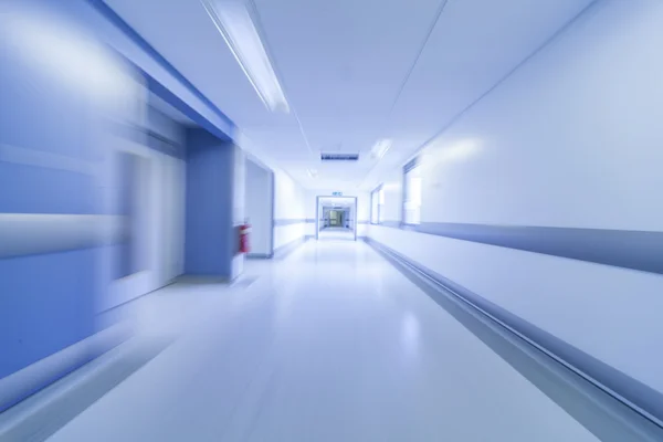 Motion Blur Hospital Corridor — Stock Photo, Image