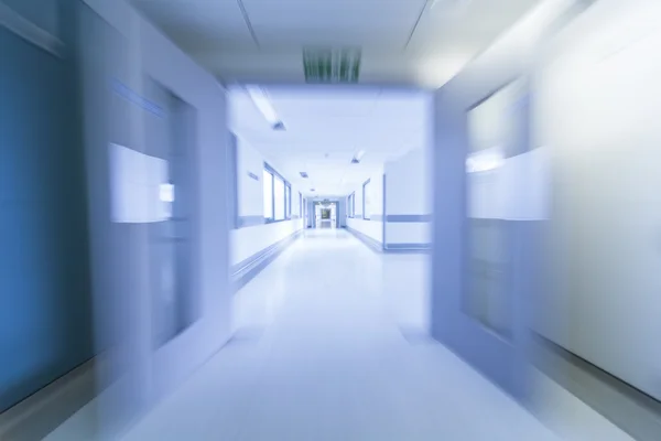 Motion Blur Hospital Corridor — Stock Photo, Image