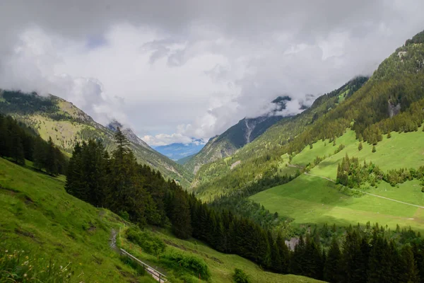 Vista Montagna Alpina Preso Vicino Vaduz Capitale Del Liechtenstein — Foto Stock