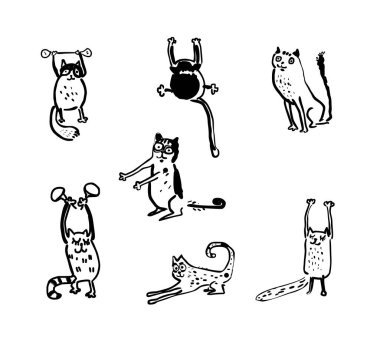 El yapımı tasarım ögesi - kediler