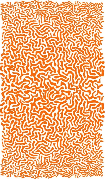 Seamless Organic Shapes Pattern Abstract Background Orange Pattern White Background — Stock Photo, Image