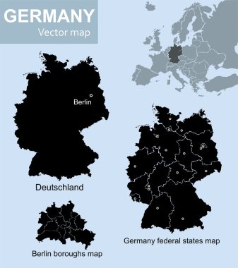 Maps of Germany clipart