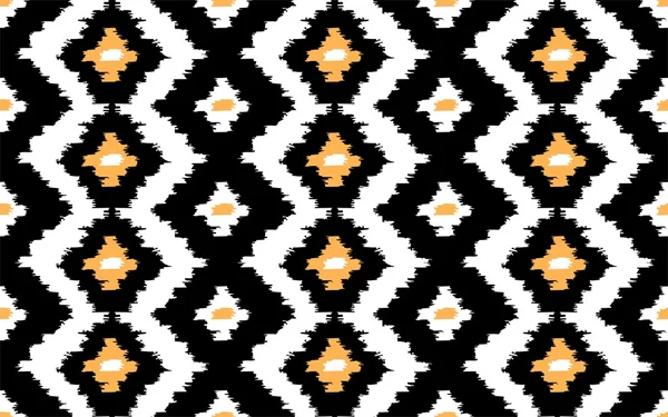 Ikat seamless vector pattern — Stock Vector