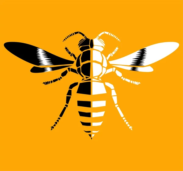 Wasp, vector pictogram — Stockvector