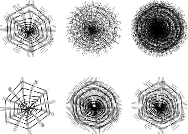 Conjunto de círculos decorativos — Archivo Imágenes Vectoriales