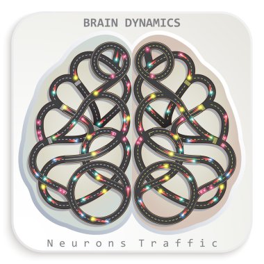 Neurons Brain Dynamics clipart