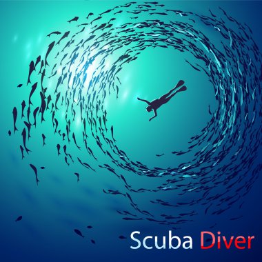 the scuba diving clipart