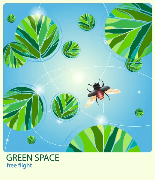 Groene ruimte — Stockvector