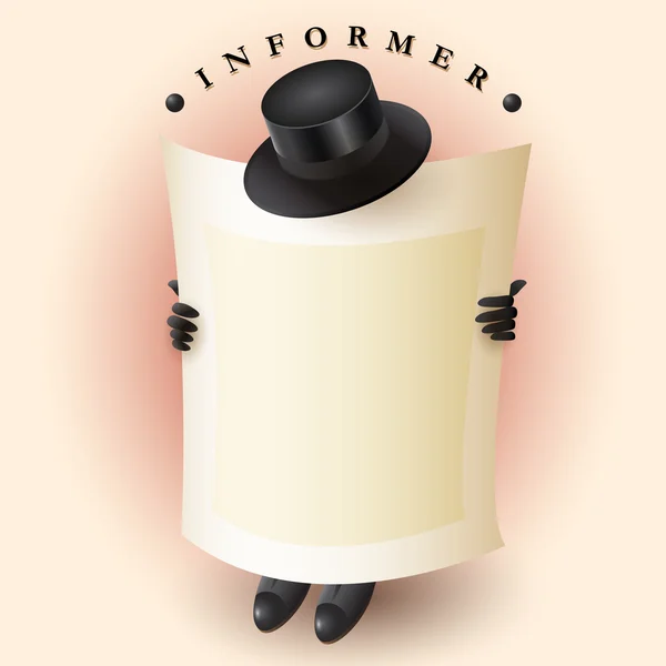 Informer hatt — Stock vektor