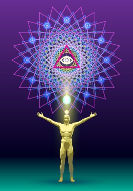 Mandala adam altın yarış