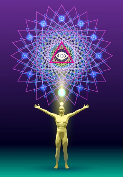 Mandala adam altın yarış