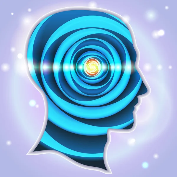 Kafa profilleri fikir sembolleri epifiz bezi