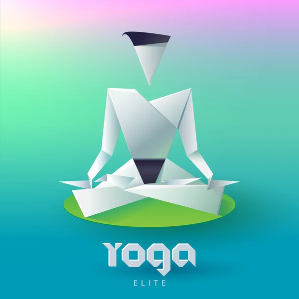 Logo der Yoga-Elite — Stockvektor