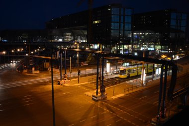 Berlin Hauptbahnhof bij Night