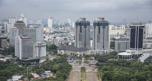 Jakarta şehir panoraması — Stok fotoğraf