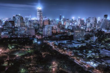 Bangkok şehir alacakaranlık
