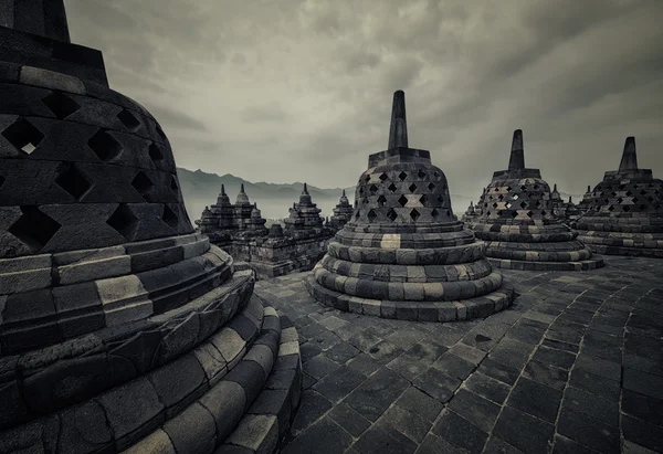 Chrám Borobudur v Javě — Stock fotografie