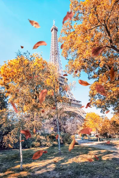 Eiffeltoren Parijs Herfst — Stockfoto