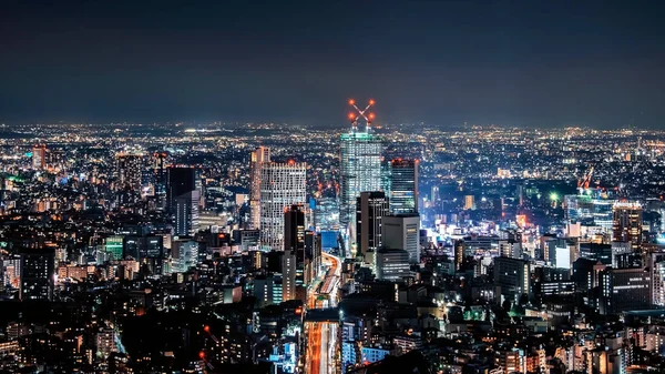Noc Tokiu Japonsko — Stock fotografie