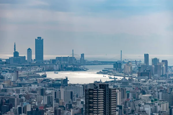 Osaka Stadspanorama Japan — Stockfoto