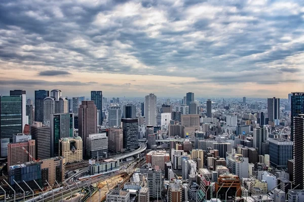 Osaka Stadspanorama Japan — Stockfoto