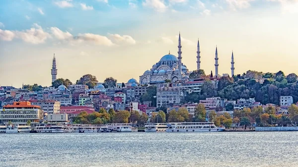 Istanbul Cityscape View Suleymaniye Camii Mosque — Stock Photo, Image