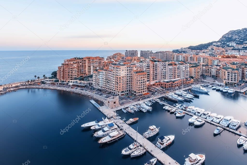 Fontvieille district in Monaco
