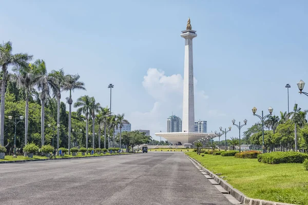 Monumento Nacional Ciudad Yakarta — Foto de Stock