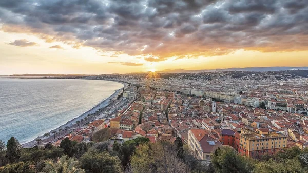 Die Stadt Nizza Der Französischen Riviera — Stockfoto