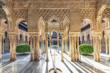 Granada, İspanya 'dan Alhambra.