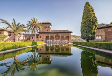 Granada, İspanya 'dan Alhambra.
