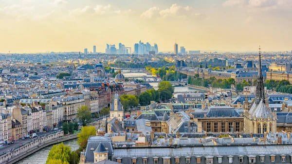 Paris city panorama in daytime