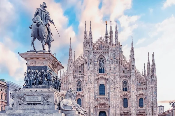 Arquitectura Catedral Milán Italia — Foto de Stock