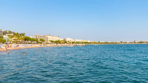 Cannes Vista Dal Mare Sulla Costa Azzurra — Foto Stock