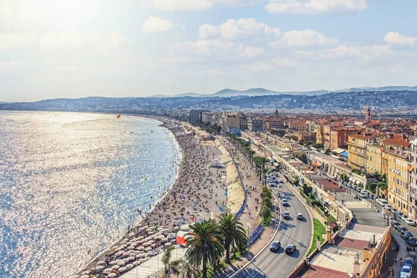 Die Stadt Nizza Der Französischen Riviera — Stockfoto