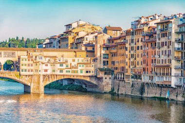 İtalya Floransa 'da Ponte Vecchio köprüsü