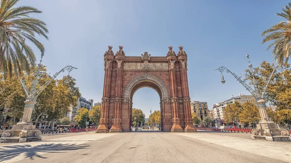 Triumphbogen Barcelona Spanien — Stockfoto