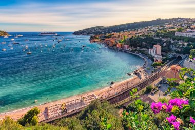 Villefranche-Sur-Mer yazın Fransız Rivierası 'nda