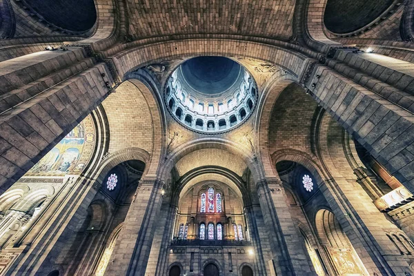 All Interno Della Basilica Del Sacro Cuore Parigi — Foto Stock