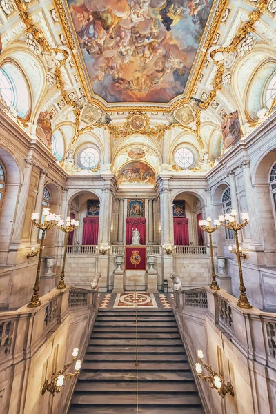 Koninklijk Paleis Van Madrid Spanje — Stockfoto