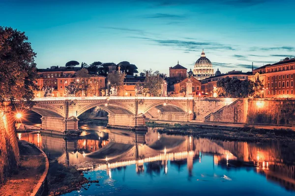 Staden Rom Vid Solnedgången — Stockfoto