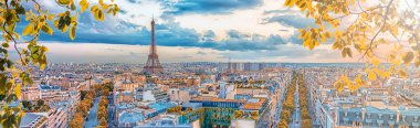 Sonbaharda Paris City Panoraması