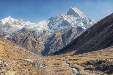 Nepal Himalaya Annapurna aralığı