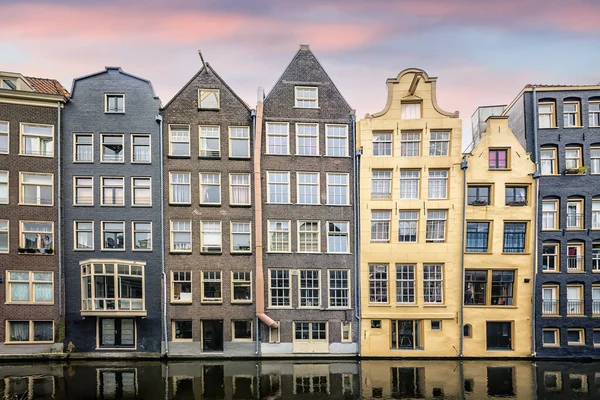 Amsterdam Stad Avond Nederland — Stockfoto