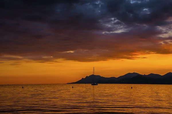 Sunset in Cannes — Stock Photo, Image